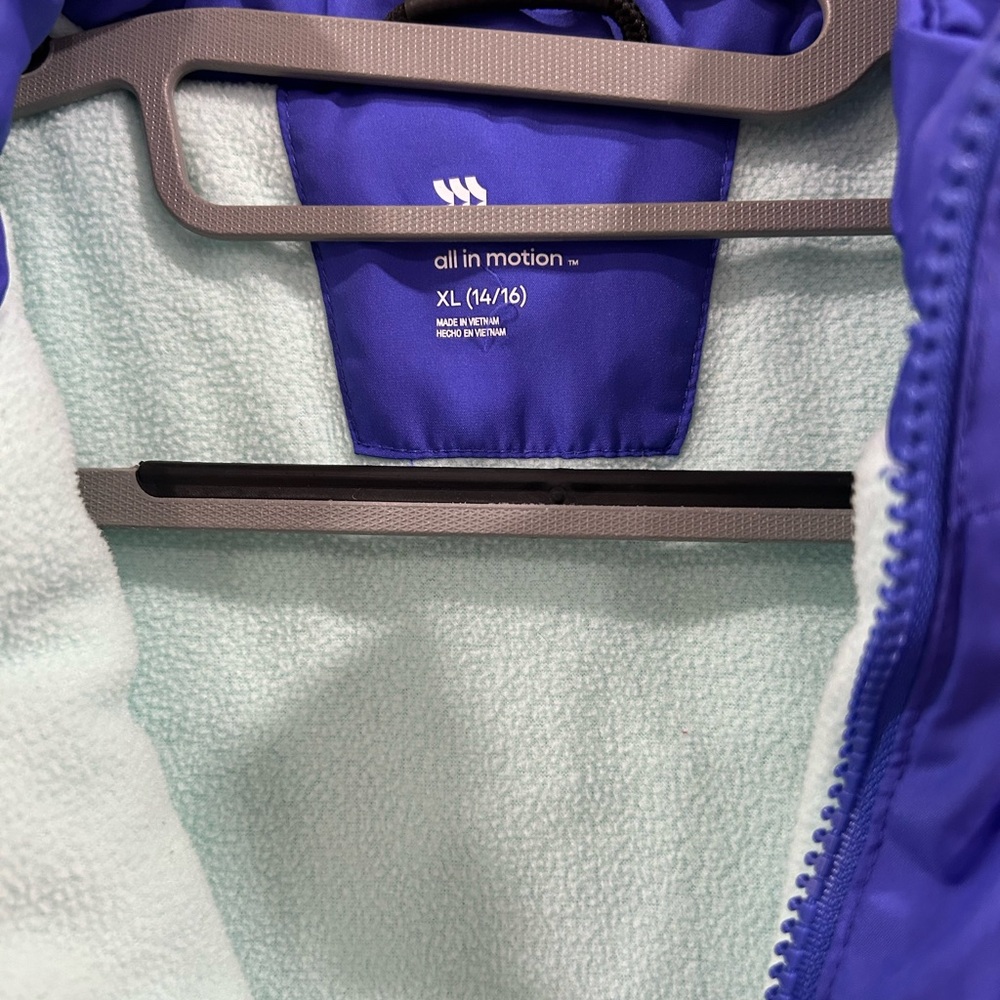 All in Motion Purple and Mint Jacket size XL (14/16) girls - Picture 4 of 4